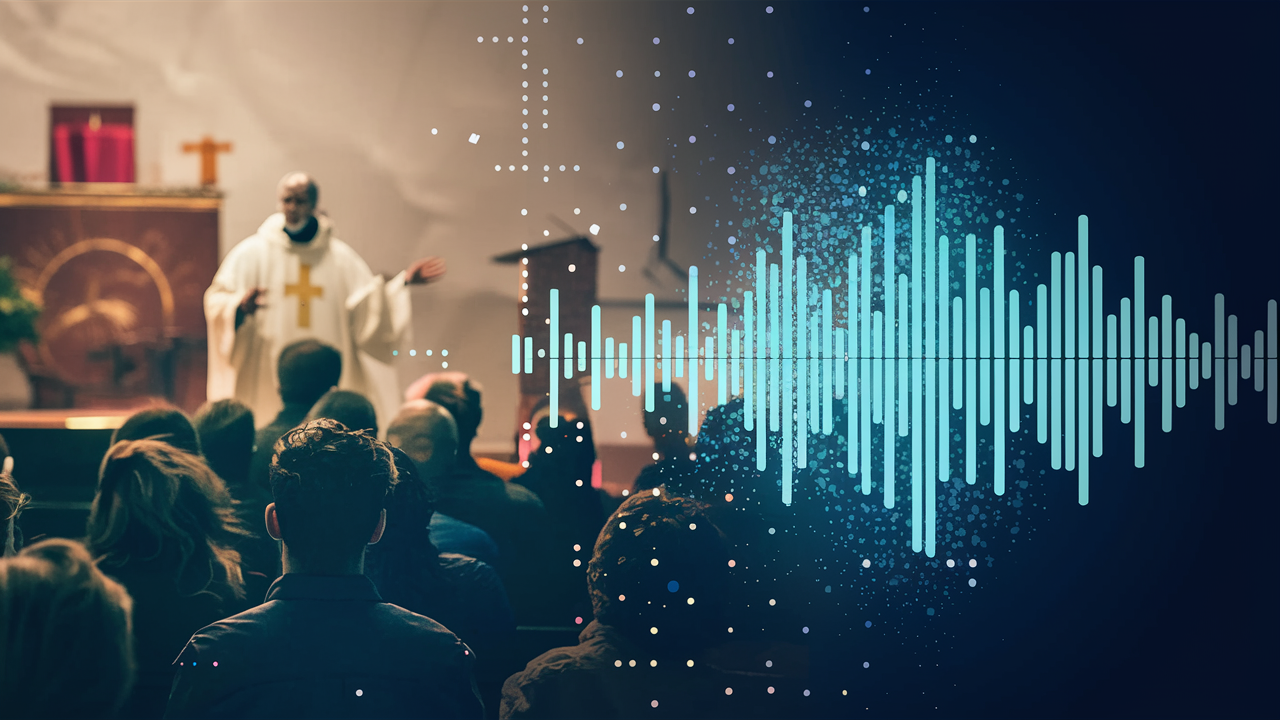 church service ai audio