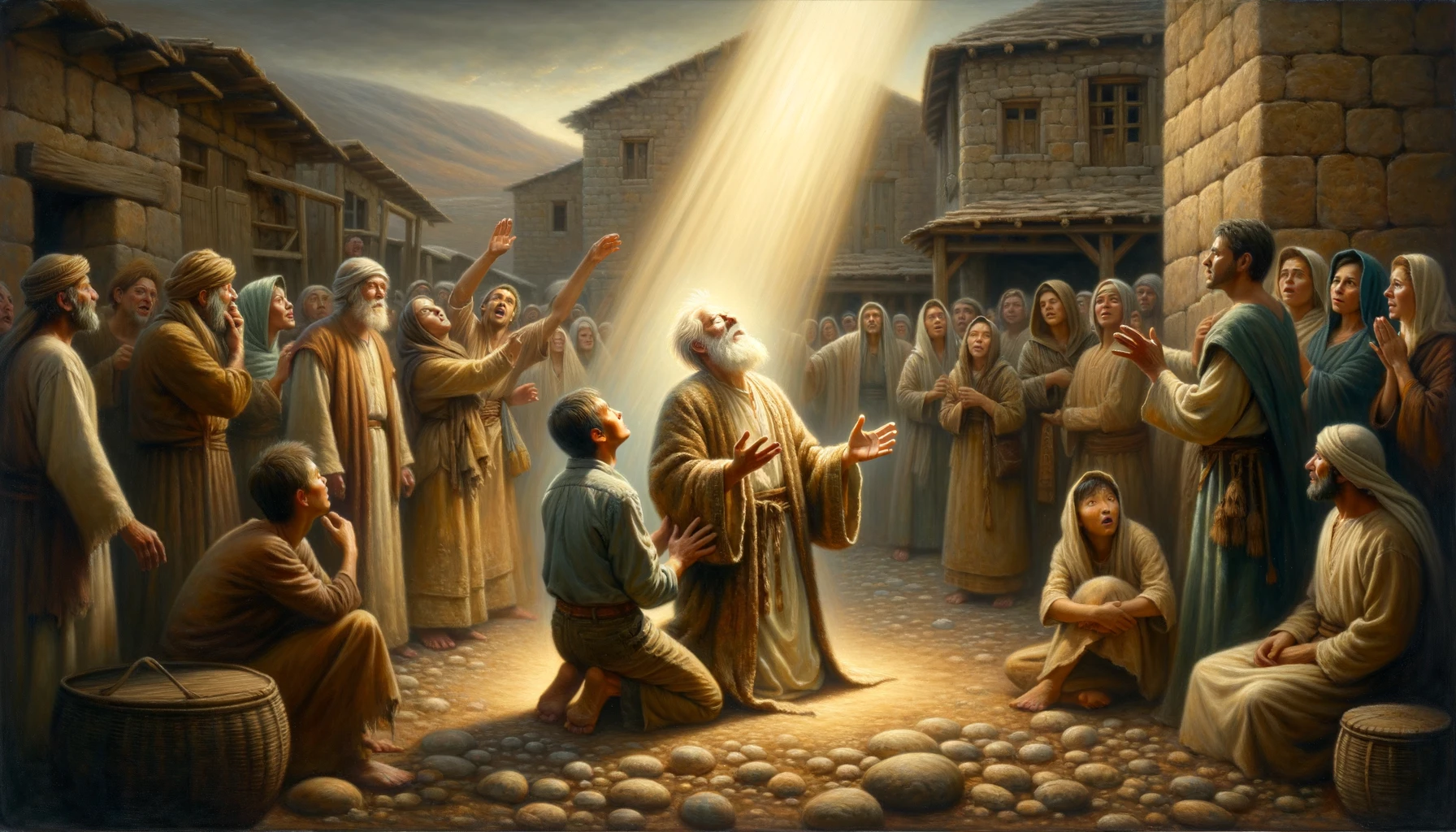 Jesus healing blind man